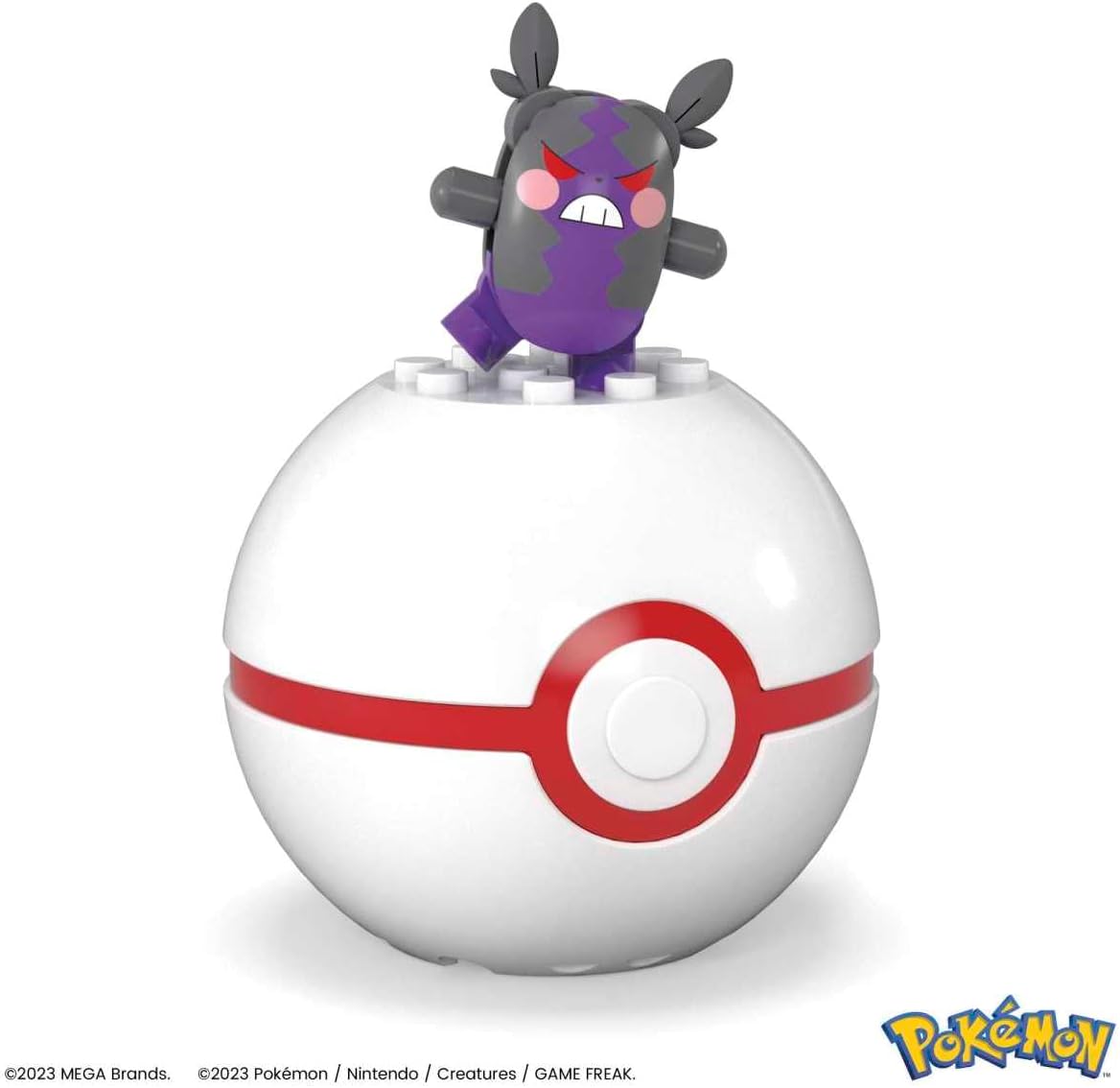 Mega Figura Articulada Montável Pokémon HNT87 Morpeko 5 cm + Pokébola