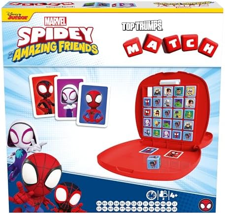 Jogo de Tabuleiro Top Trumps Homem-Aranha e Amigos: Divirta-se com seus personagens favoritos, incluindo Dr. Octopus e Spider-Gwen. Um jogo de tabuleiro de viagem, perfeito para meninos e meninas a partir de 4 anos.