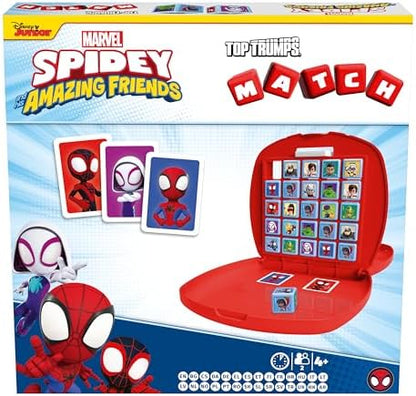 Jogo de Tabuleiro Top Trumps Homem-Aranha e Amigos: Divirta-se com seus personagens favoritos, incluindo Dr. Octopus e Spider-Gwen. Um jogo de tabuleiro de viagem, perfeito para meninos e meninas a partir de 4 anos.