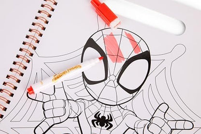 Livro de Atividades Apagável do Homem-Aranha | Livro de Colorir Apagável para Crianças a partir de 3 Anos | 40 Páginas com Temas do Homem-Aranha e Amigos | Brinquedo Educativo com 5 Canetas | Atividade para Meninos | Ideia de Presente para Pré-Escolares