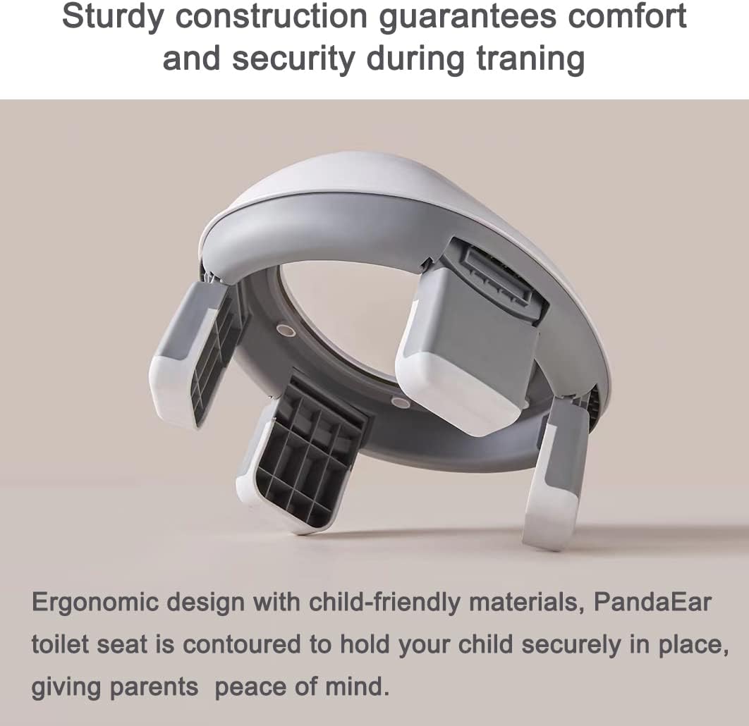 PandaEar Penico portátil para bebês e crianças pequenas, assento sanitário dobrável para treinamento de desfralde com bolsa de viagem e bolsa de armazenamento, penico portátil para viagens, para meninos e meninas,