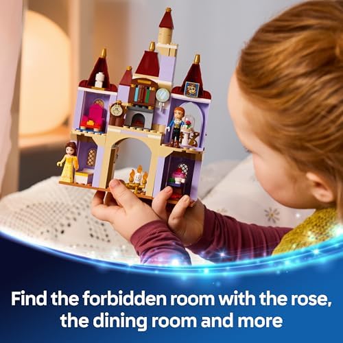 LEGO | Castelo Encantado da Bela e a Fera da Disney - Inclui 2 mini bonecas e figura do Lumière - Presente para meninas a partir de 5 anos e fãs da Bela e a Fera - 43289