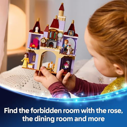 LEGO | Castelo Encantado da Bela e a Fera da Disney - Inclui 2 mini bonecas e figura do Lumière - Presente para meninas a partir de 5 anos e fãs da Bela e a Fera - 43289