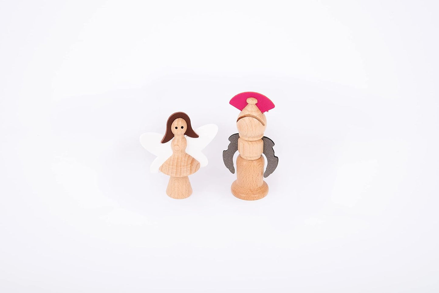 Conjunto de Figuras Encantadas de Madeira TickiT – 10 Personagens de Contos de Fadas para Brincadeiras Imaginativas, Miniaturas e Contação de Histórias, Marrom ou em Tons de Madeira