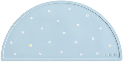 Mushie Tapete de silicone para crianças | Design antiderrapante | Material: Silicone de qualidade alimentar | Fácil de limpar e resistente a manchas | Livre de BPA e ftalatos (Margarida branca)