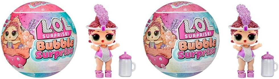 LOL Surprise Bubble Surprise Dolls - Muñeca coleccionable, sorpresas, accesorios, desembalaje de burbujas sorpresa, reacción de espuma con purpurina de agua caliente - Gran regalo para niñas de 4 años en adelante