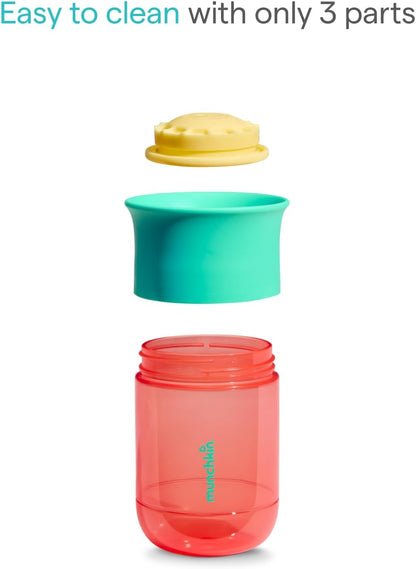 Munchkin Copo Aberto Control Flow | 18m+ | Copo 2 em 1 | 296 ml | Coral