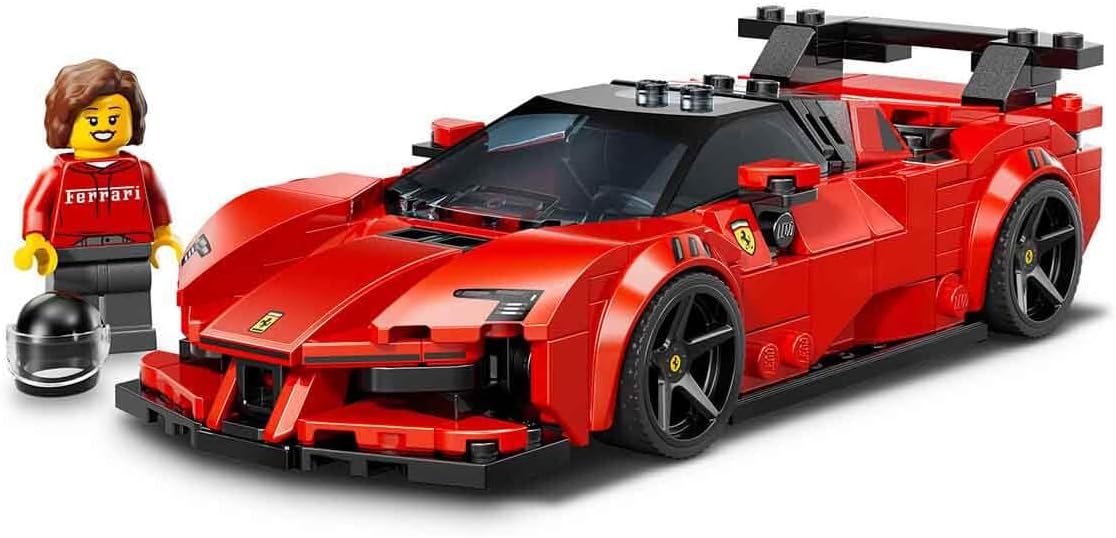 LEGO Speed Champions Ferrari SF90 XX Stradale Carro Esportivo - Kit de Montagem com Minifigura Colecionável de Piloto - Ideia de Presente de Aniversário para Meninos a partir de 9 Anos e Fãs de Automobilismo - 77254
