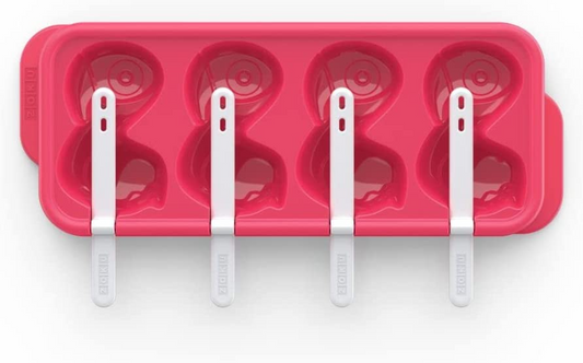 Zoku Ice Pop Mold Flamenco rosa o unicornio azul - Juego de 4 (flamenco rosa), ZK158