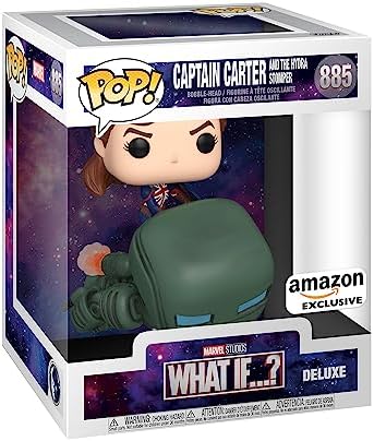 Funko POP! Deluxe: Ano do Escudo - Hydra com a Capitã Peggy Carter - Marvel Comics - Exclusivo da Amazon - Figura de Vinil Colecionável - Ideia de Presente - Produto Oficial - Brinquedos para Crianças e Adultos