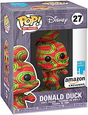 Funko Pop! Série Artista: DTV - Disney - Donald Cinco de Mayo - Personagens Clássicos da Disney - Exclusivo da Amazon - Figura Colecionável de Vinil - Inclui Estojo Protetor de Plástico Premium - Ótima Ideia para Presente