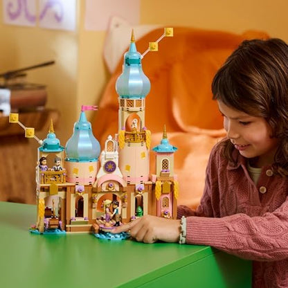 LEGO | Castelo da Rapunzel da Disney - Modelo de Exibição com 4 Mini Bonecas, Figura do Pascal e Acessórios - Presente de Aniversário para Meninas a partir de 6 Anos e Fãs do Filme Enrolados - 43297