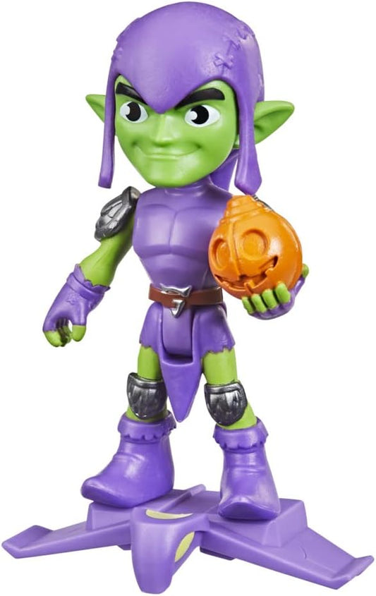 Figura de duende verde de Spidey and His Amazing Friends Marvel Hero, figura de acción a escala de 4 pulgadas y accesorio, para niños de 3 años en adelante