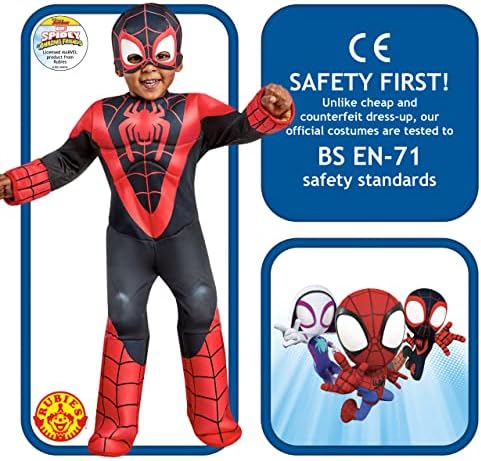 Fantasia Infantil de Luxo Rubies Oficial Marvel Homem-Aranha e seus Incríveis Amigos Spinn Halloween