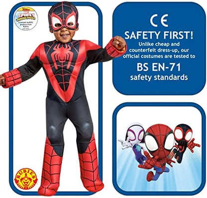 Fantasia Infantil de Luxo Rubies Oficial Marvel Homem-Aranha e seus Incríveis Amigos Spinn Halloween
