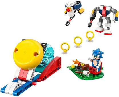 LEGO Sonic the Hedgehog: conjunto Sonic's Campfire Clash, brinquedo de construção colecionável com 4 personagens, anéis de ouro e uma esmeralda do caos, presentes para jogadores, meninos e meninas a partir de 7 anos