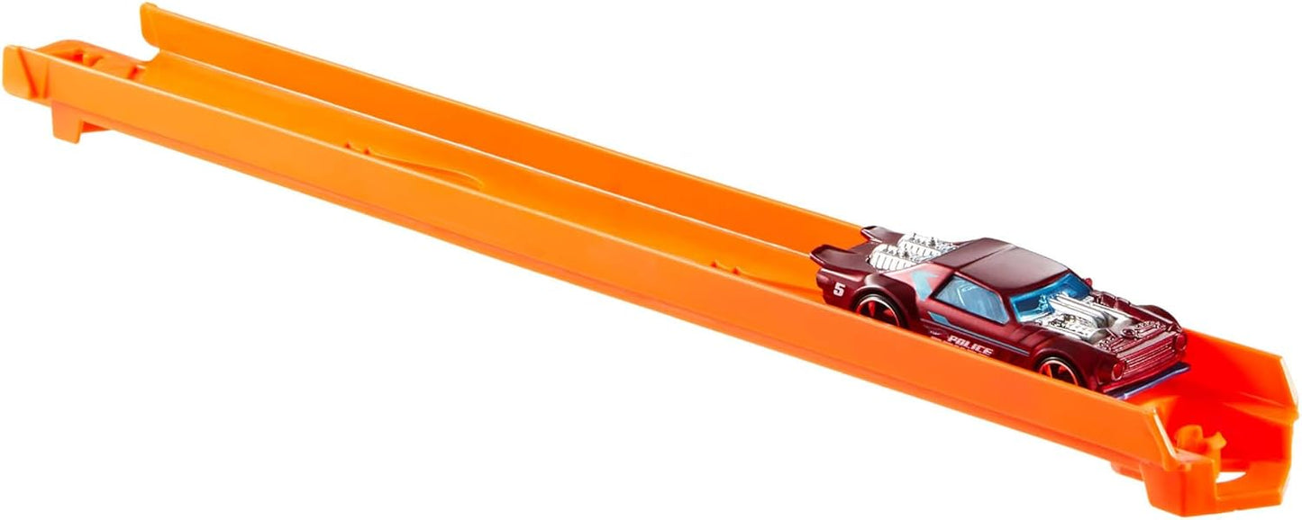 Conjunto de Pista de Carrinhos Hot Wheels, Kit Inicial Track Creator com Veículo Die-Cast em Escala 1:64, 3 Metros de Pista Flexível e Moldada Speed Snap com 2 Adaptadores, JDW43