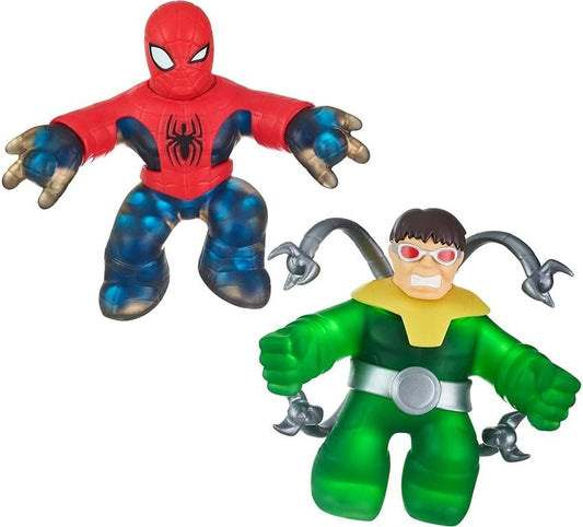 Heróis de Goo Jit Zu Bandai Marvel Action Figure – Pacote com 2 Homem-Aranha VS Dr. Octopus Multicolorido CO41378