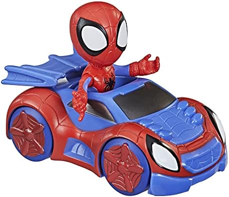 Hasbro Marvel F19405X2 Homem-Aranha e Seus Incríveis Amigos - Figura de Ação Marvel e Veículo Web Speedster, para Crianças a partir de 3 Anos, Sem