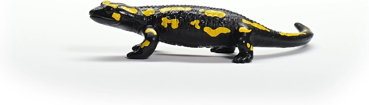 Schleich 14870 WILD LIFE Estatueta de salamandra de fogo para maiores de 3 anos, preta