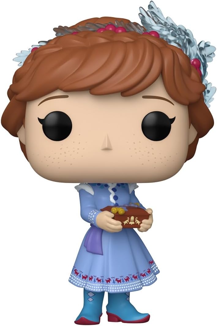 Funko Pop! Disney: Princesa Holiday - Anna - Frozen - Figura de vinil colecionável - Ideia de presente - Produtos oficiais - Brinquedos para crianças e adultos - Fãs da Disney/Pixar - Figura modelo para colecionadores
