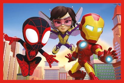 Clementoni 40661 Marvel Homem-Aranha e Seus Incríveis Amigos Quebra-cabeça de 6 peças - Cubo Infantil 2-4 Anos, Desenho Animado, Presente para Meninos/Meninas, Quebra-cabeça para Crianças, Fabricado na Itália, Multicolorido