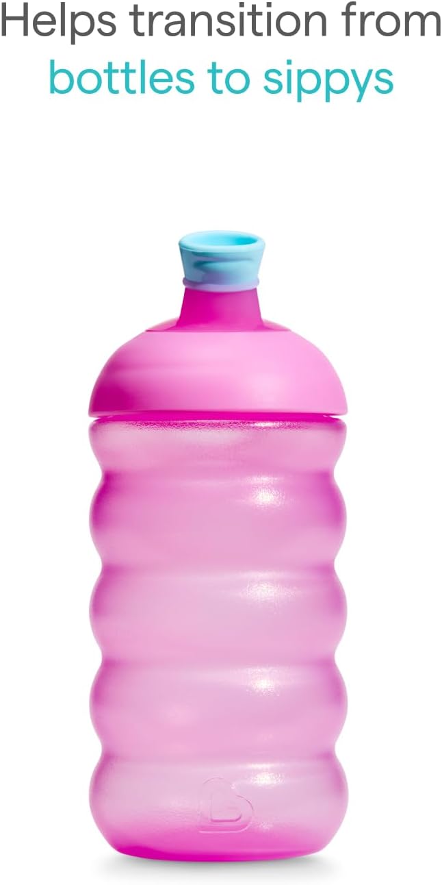 Munchkin Copo com Bico Click Lock | Kit com 2 | 12m+ | 296 ml | Rosa/Roxo