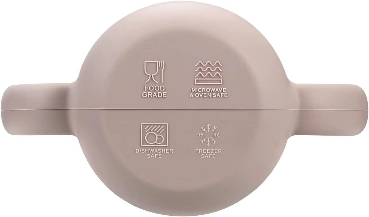 PandaEar Copo de treinamento para beber, 100% silicone, com canudo, para bebês e crianças pequenas (rosa)