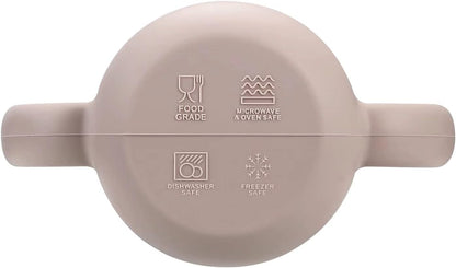 PandaEar Copo de treinamento para beber, 100% silicone, com canudo, para bebês e crianças pequenas (rosa)