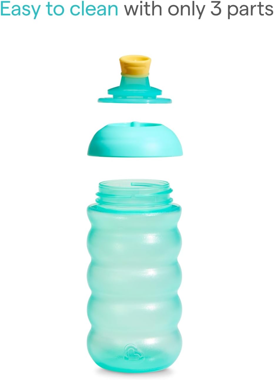 Munchkin Copo com Bico Click Lock | Kit com 2 | 12m+ | 296 ml Azul/Verde