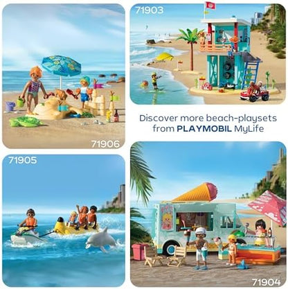 Playmobil | City Action | Barco de Resgate | Barco Inflável com Motor de Popa, Boia Circular e Equipe de Resgate Aquático | Para Crianças a partir de 4 Anos | 72280