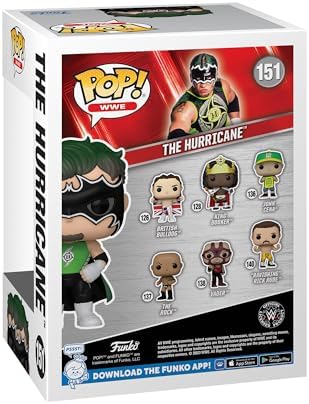 Funko POP! WWE: The Hurricane - Exclusivo da Amazon - Figura de Vinil Colecionável - Ideia de Presente - Produto Oficial - Brinquedos para Crianças e Adultos - Fãs de Esportes - Figura para Colecionadores e Exibição