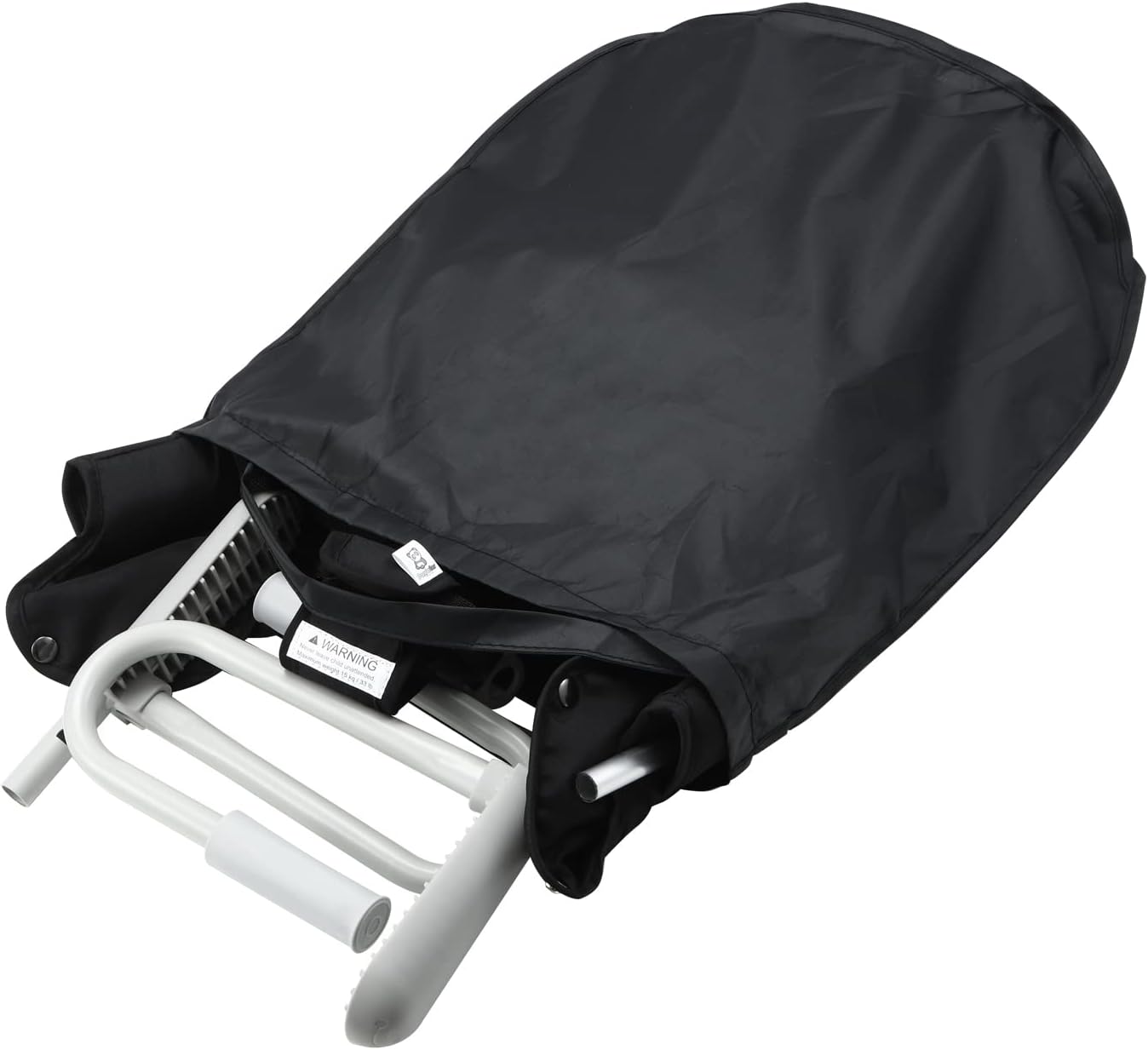 PandaEar Cadeira de alimentação infantil com gancho para mesa, preta.