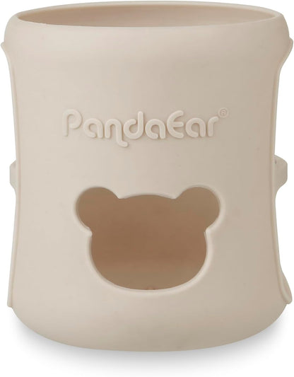 PandaEar Kit com 3 capas de silicone para mamadeiras de vidro Philips Avent Natural de 120ml (4 oz). Resistentes a quebras, inquebráveis e ao calor, livres de BPA e compatíveis com mamadeiras de vidro Avent de 120ml (4 oz).