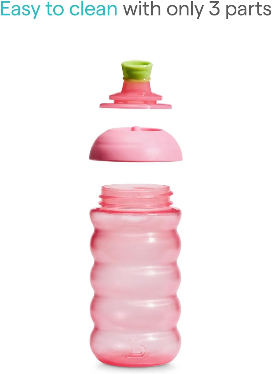Munchkin Copo com Bico Click Lock | Kit com 2 | 12m+ | 296 ml | Rosa/Roxo