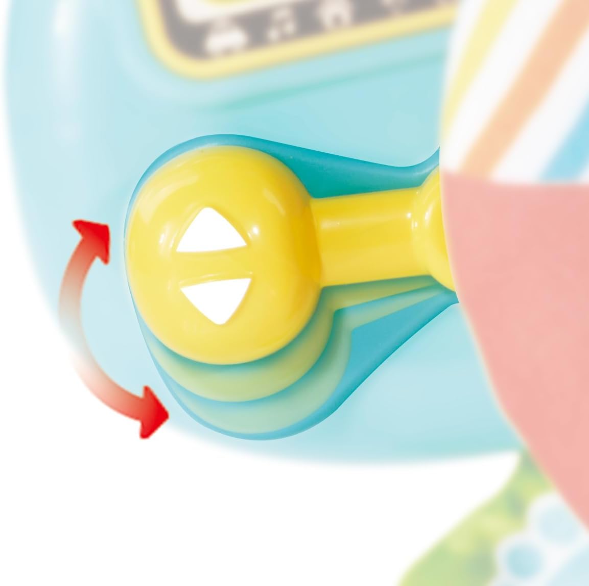 VTech Baby Beep Beep Baby Driver, brinquedo de volante com atividades, músicas e frases, 6 botões interativos, recursos manipulativos e texturas, para bebês de 3, 6, 9, 12, 24 meses +, versão em inglês