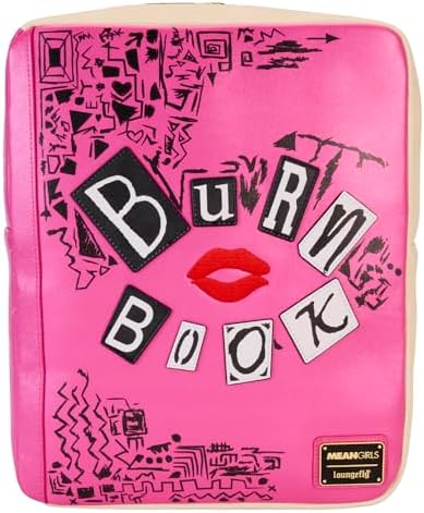 Mochila Mini Loungefly - Meninas Malvadas: Livro do Arraso - Exclusiva da Amazon - Couro Vegano Premium - Ideia de Presente - Produto Oficial - para Meninos, Meninas, Homens e Mulheres - Fãs do Filme