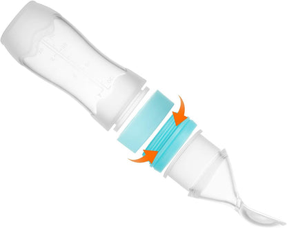 PandaEar Kit com 3 Chupetas e Mordedores para Alimentação de Frutas Frescas para Bebês | Colher Dosadora de Alimentos (1 Unidade) | 3 Sachês de Silicone Macios, Seguros e Livres de BPA para Alimentos | 2 Colheres Macias