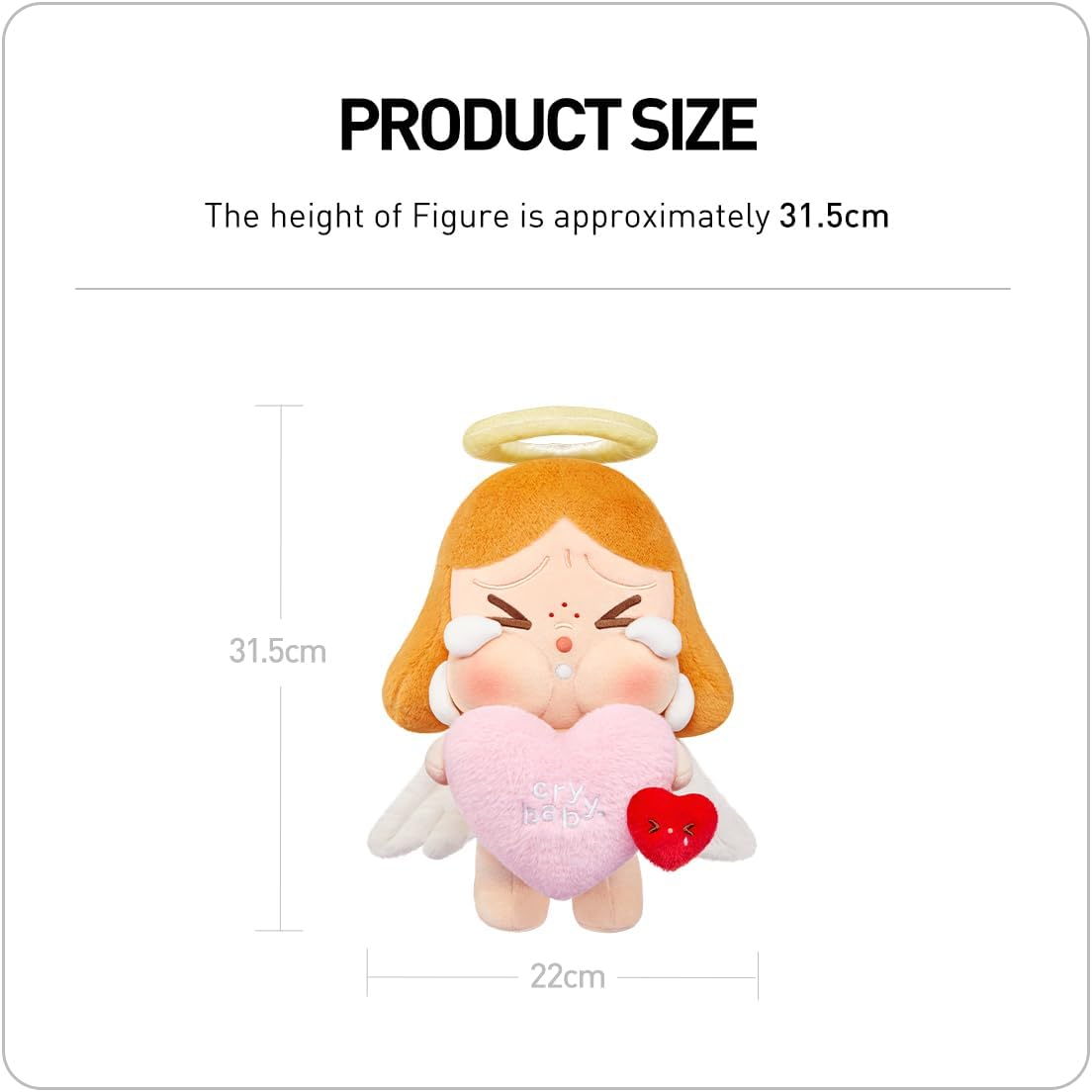 POP MART CRYBABY Série Chorando por Amor - Caixa de Presente de Pelúcia 1 Caixa Presentes de Design Premium para Mulheres - Figura de Ação de Brinquedo de Arte Chique Colecionável Favorita dos Fãs