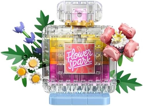 LEGO Creator 3 em 1 Frasco de Perfume com Decoração Floral - Kit de Modelo que se Transforma em Vaso de Flores ou Copo de Smoothie - Decoração DIY para Quarto Infantil - Presente de Aniversário para Meninas e Meninos a partir de 8 Anos - 31383