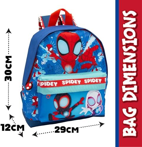 Mochila Infantil Marvel Homem-Aranha e Seus Incríveis Amigos - Mochila Escolar para Meninos e Meninas