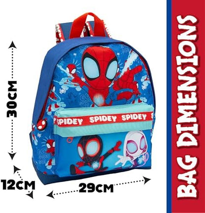 Mochila Infantil Marvel Homem-Aranha e Seus Incríveis Amigos - Mochila Escolar para Meninos e Meninas