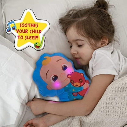 UAU! COISAS CoComelon Toys JJ Musical Sleep Soother | Brinquedo de aprendizagem pré-escolar que toca 6 músicas para dormir e luz noturna | para crianças pequenas, meninas e meninos | Idades 2, 3, 4 e 5