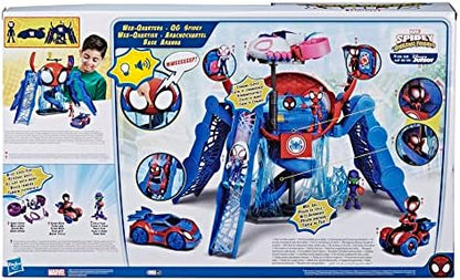Conjunto de Brinquedo Marvel Homem-Aranha e Seus Incríveis Amigos - Quartel-General com Luzes, Sons, Homem-Aranha e Veículo, para Crianças a partir de 3 Anos, Multicolorido