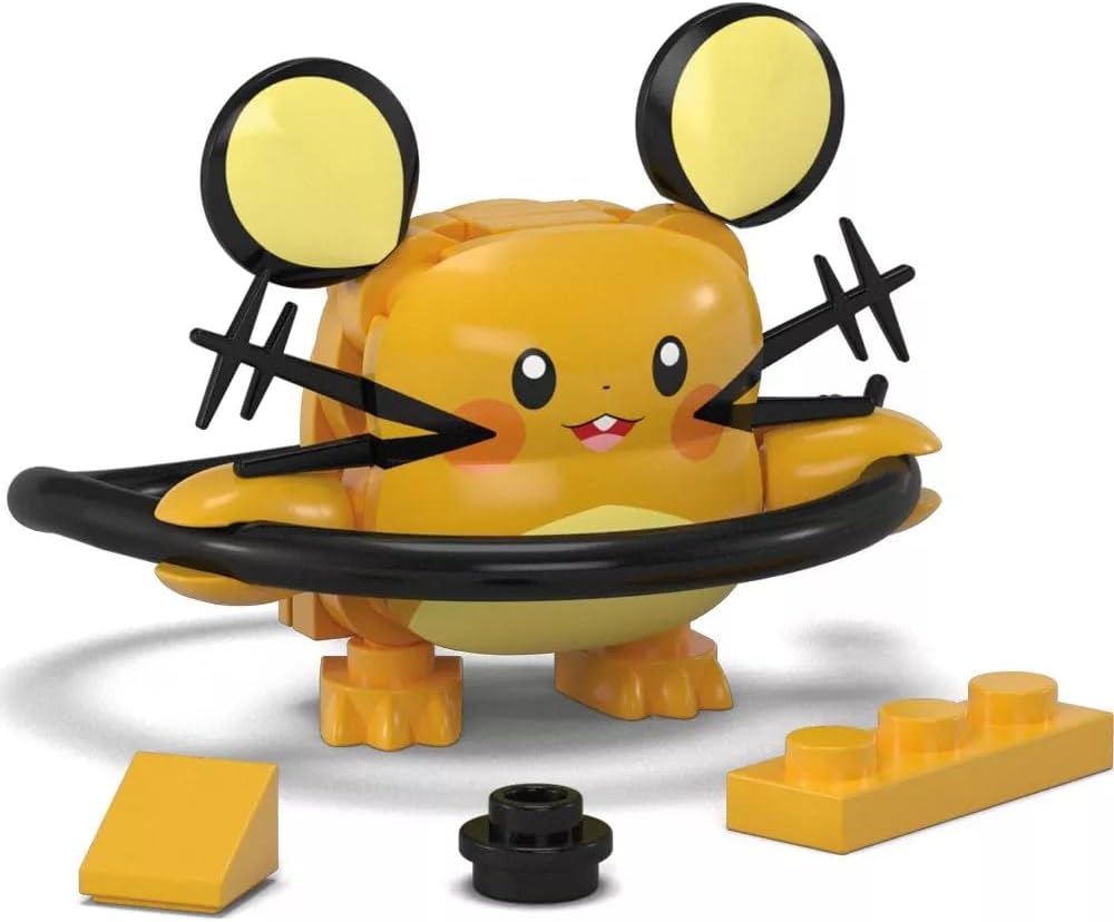 MEGA Kit de Montar Pokémon Dedenne, Figura de Ação Articulada (31 Peças) para Crianças