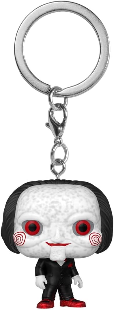 Funko Pop!: Chaveiro 10º Aniversário de Saw - Billy - Chaveiro Divertido - Miniatura Colecionável de Vinil - Ideal para Presentear - Produto Oficial - Fãs de Filmes - Miniatura