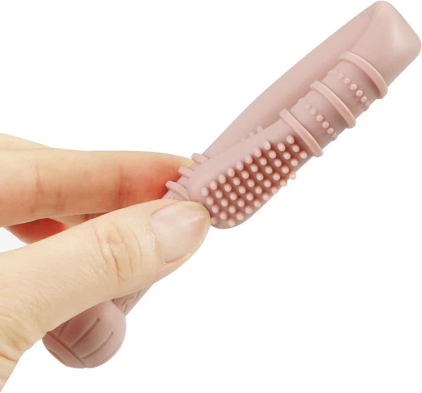 PandaEar Mordedores de silicone para bebês, pacote com 6 unidades | Mordedores macios para aliviar a dentição, com 2 escovas de limpeza, para bebês de 0 a 3, 3 a 6 e 6 a 12 meses