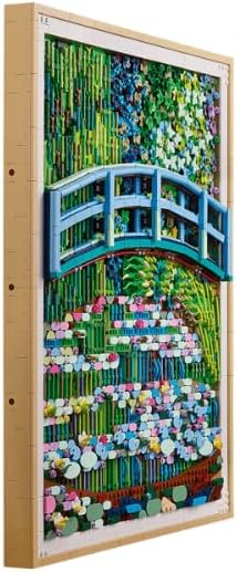 LEGO Art Claude Monet – Ponte sobre um Lago de Lírios-d'água - Arte de Parede 3D para Decoração de Casa - Kit de Modelo Impressionista para Adultos - Ideia de Presente DIY - 31220