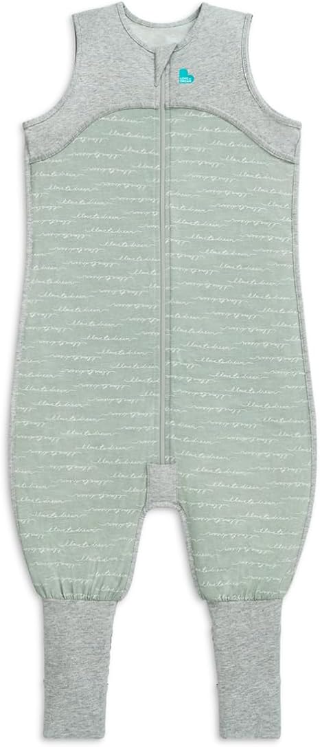 Love To Dream™ Macacão de dormir Organic Lite com pernas | Manga curta, cobertor vestível leve | 0,2 Tog Ideal para primavera e verão (24–27 °C) | Algodão lavável à máquina com almofadas antiderrapantes
