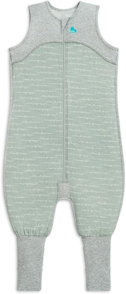 Love To Dream™ Macacão de dormir Organic Lite com pernas | Manga curta, cobertor vestível leve | 0,2 Tog Ideal para primavera e verão (24–27 °C) | Algodão lavável à máquina com almofadas antiderrapantes